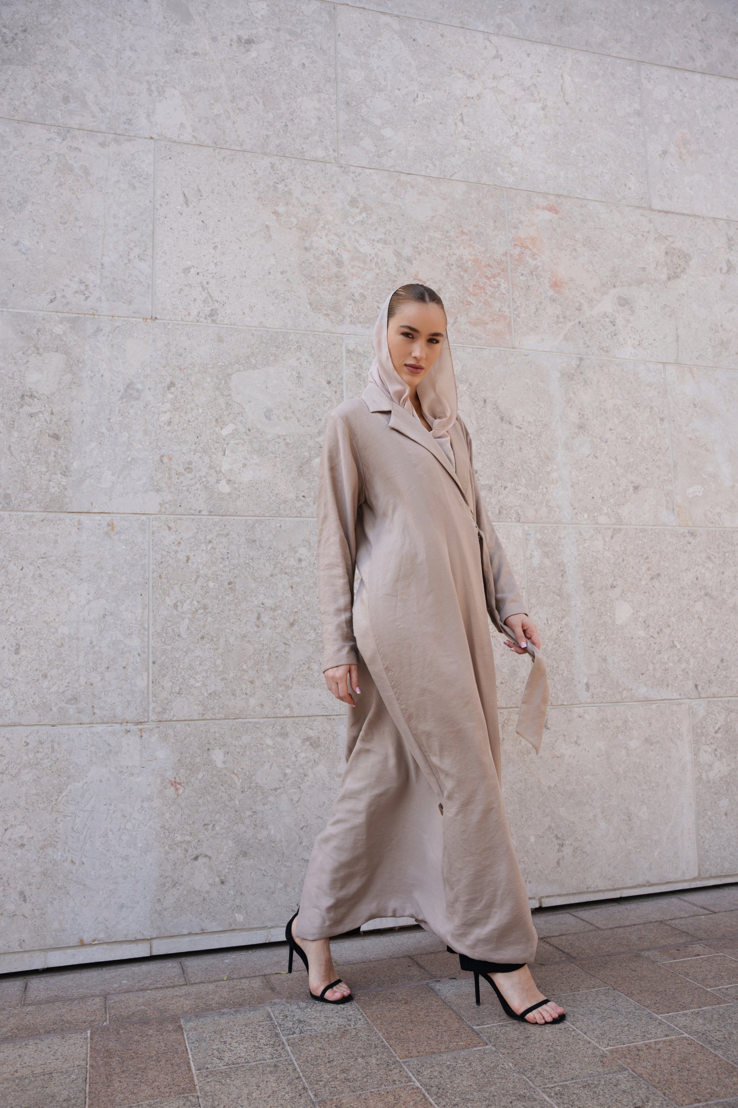 Sand Whisper | Beige Abaya